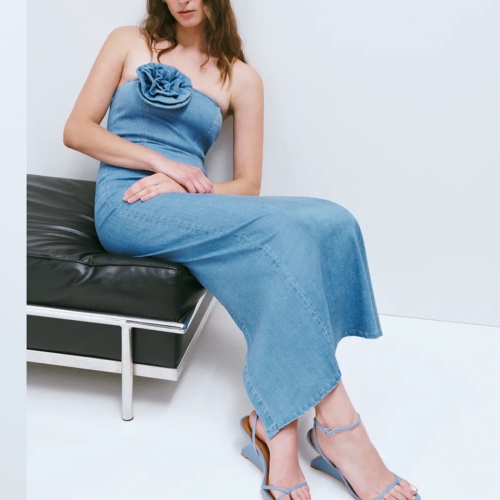 Reformation Denim Midi Dress NWT